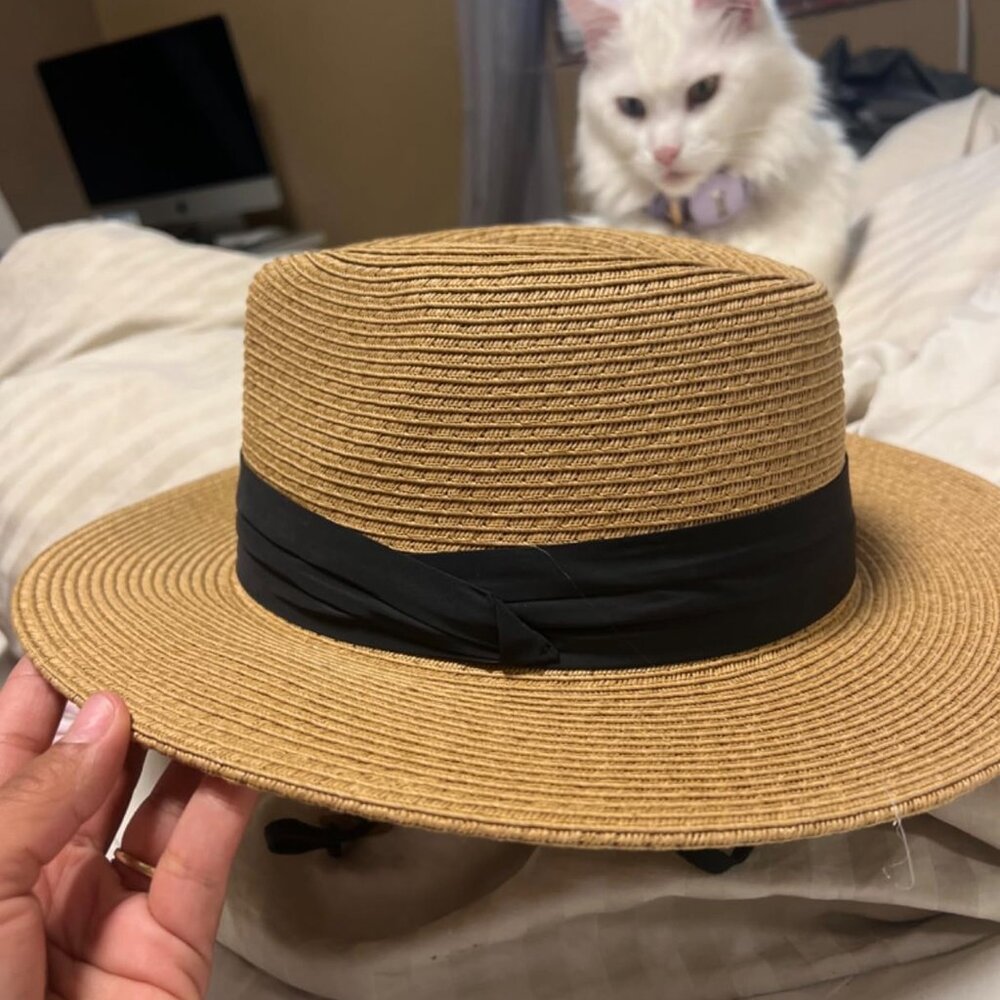 FURTALK Womens Wide Brim Straw Panama Hat